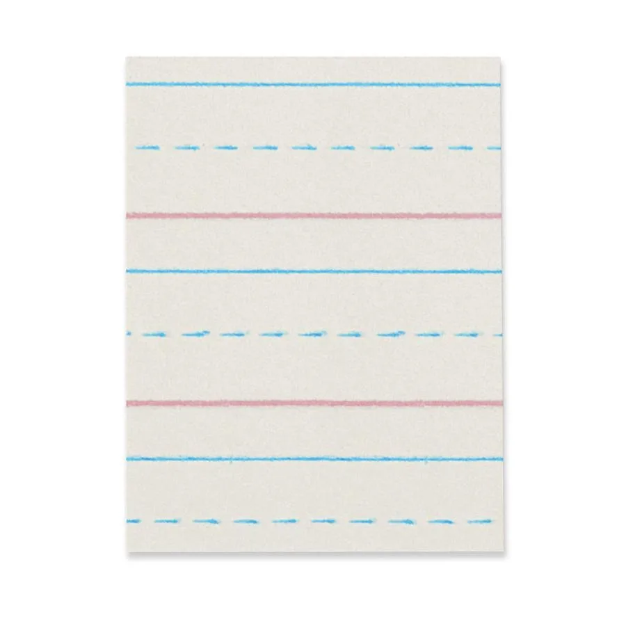 Pacon Pacon ZP2613 D'Nealian Skip Ruled Newsprint 500 Sheet 8 x 10.5 White Paper — product photo
