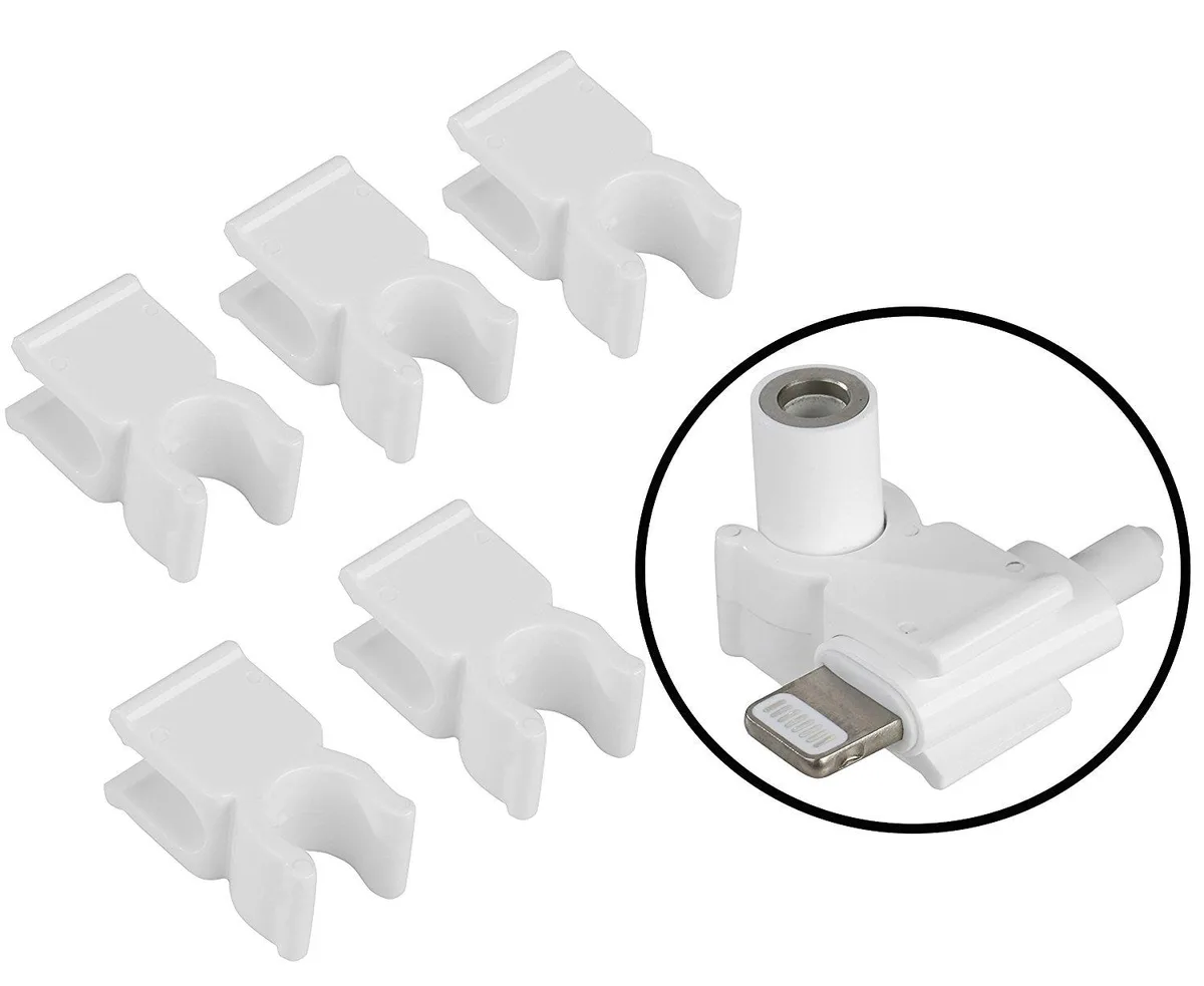 Movo Movo 5-Pack Lightning Dongle Adapter Clips camera accessory — product photo