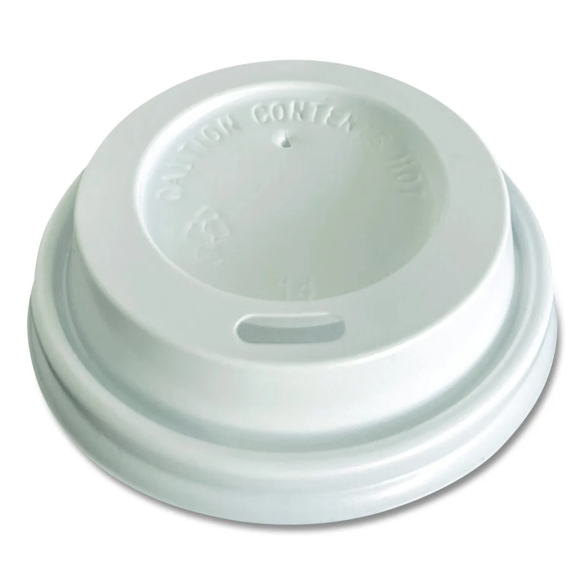 Boardwalk Boardwalk Hot Cup Lids 4 oz White Plastic 1000/Carton — product photo