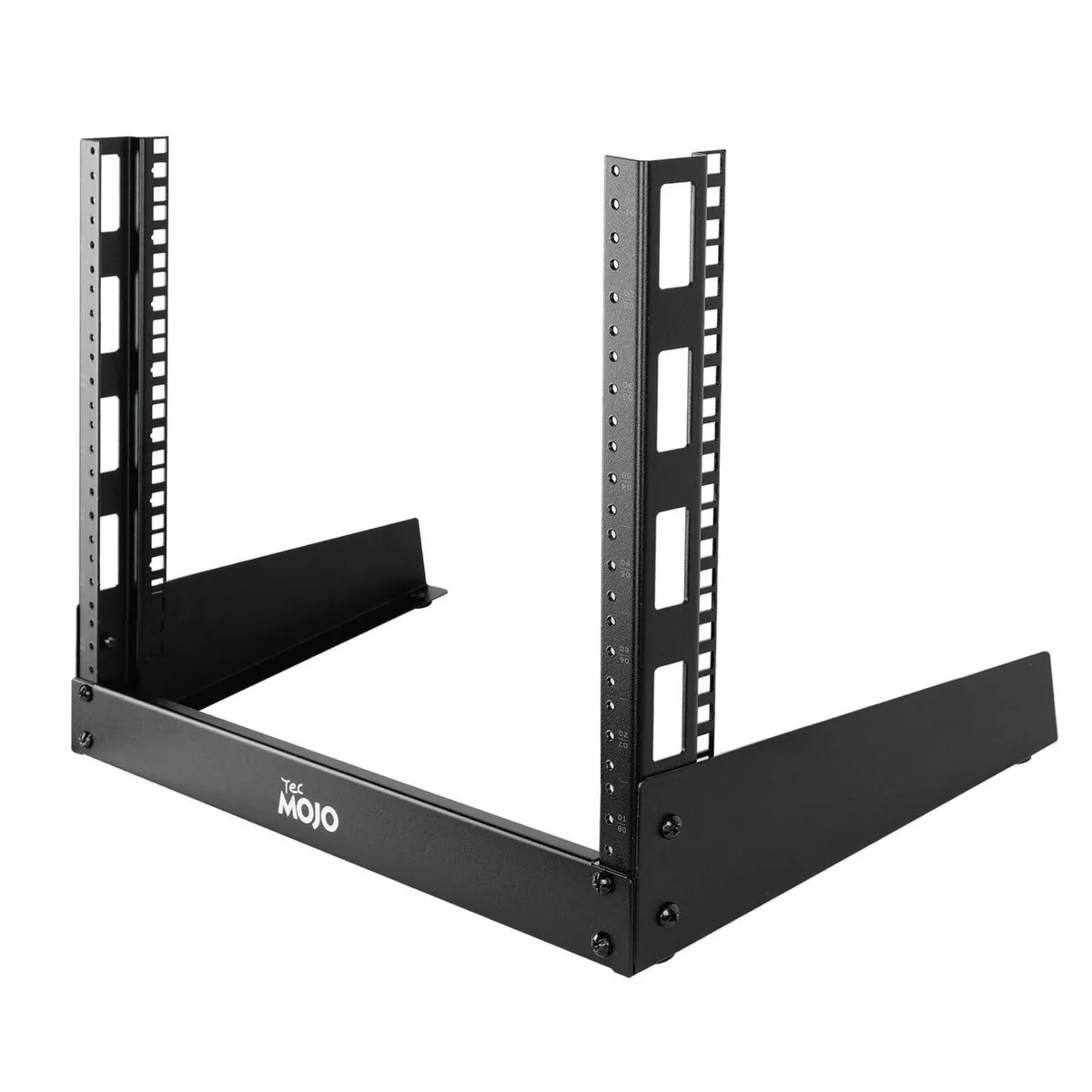  StarTech.com 8U 2-Post Desktop Server Rack Tapped Hole Black 19.8 in wide — product photo