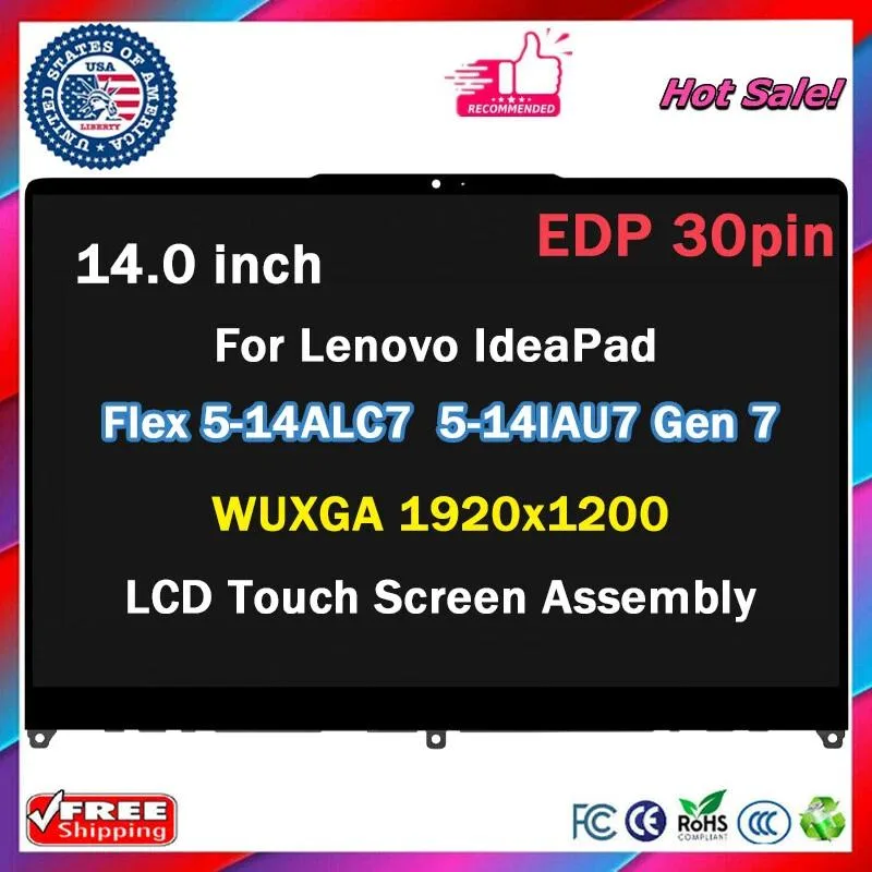 NUOLAISUN NUOLAISUN 14" LCD Touch Screen Display Assembly for Lenovo IdeaPad Flex 5-14ALC7 5-14IAU7 — product photo