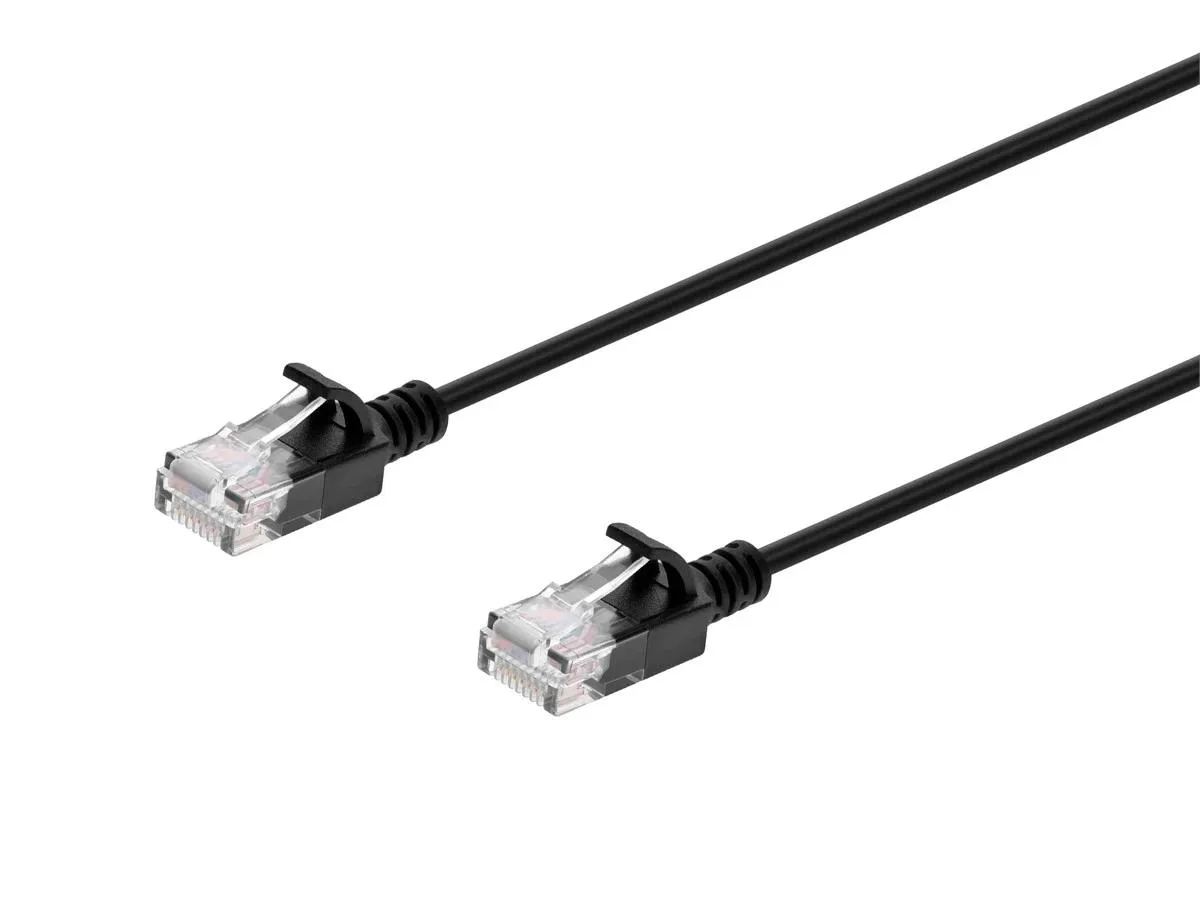 Monoprice Inc. Monoprice 147551 Cat6 Ultra Slim Ethernet Cable 30ft Black — product photo