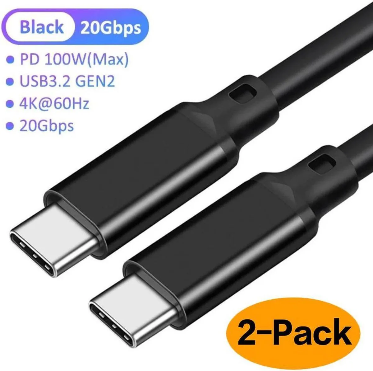 SMUGDESK SMUGDESK USB C Cable 1.6ft 20Gbps 100W 4K 60Hz — product photo