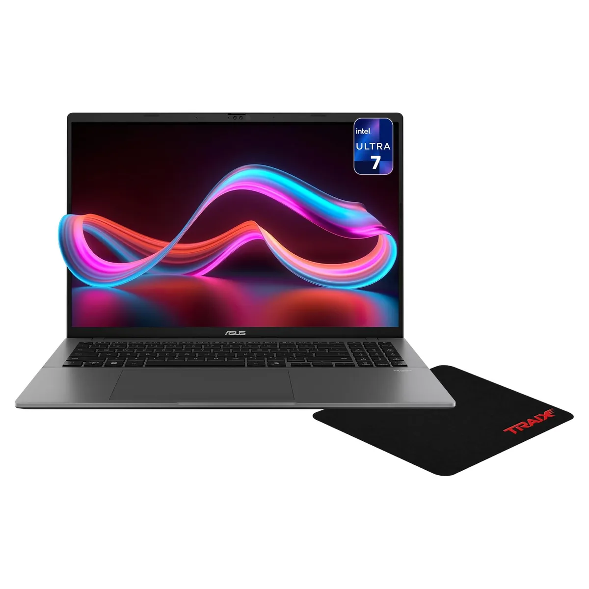 ASUS ASUS Vivobook S16 laptop, Core Ultra 7 355, 16 GB, 2 TB, 16" WUXGA OLED touchscreen, Matte Gray — product photo