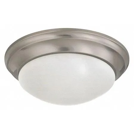 NuVo NuVo 60-3272 2 Light 14 in. Flush Mount Frosted White Glass bathroom lighting — product photo