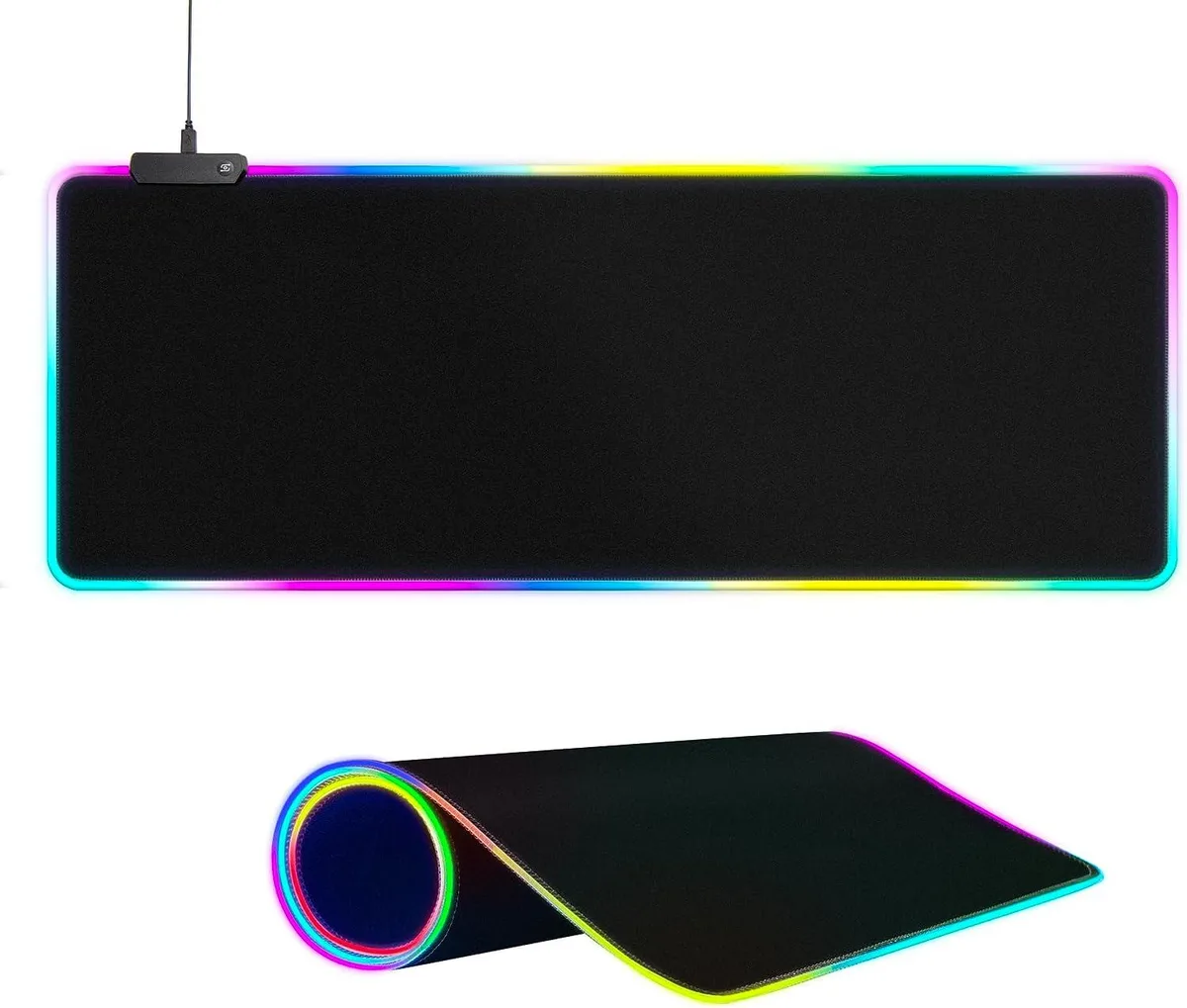 Bailink Bailink Large RGB Gaming Mouse Pad 35.4x15.7x0.157 inch 15 Light Modes Black — product photo