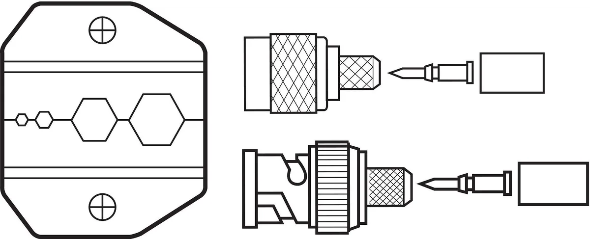 Ideal Ideal 30-578 Replacement Die for RG6 and RG59 — product photo