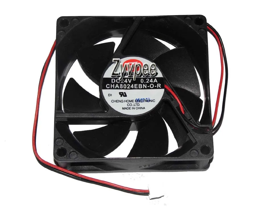 Zyvpee Zyvpee CHA8024EBN-O-R 80mm 24V 0.24A 2-pin case fan — product photo