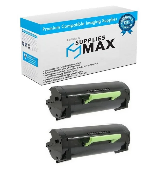 SuppliesMax SuppliesMax 2EHYS5830 Black Toner Cartridge 2 Pack 45000 Pages — product photo
