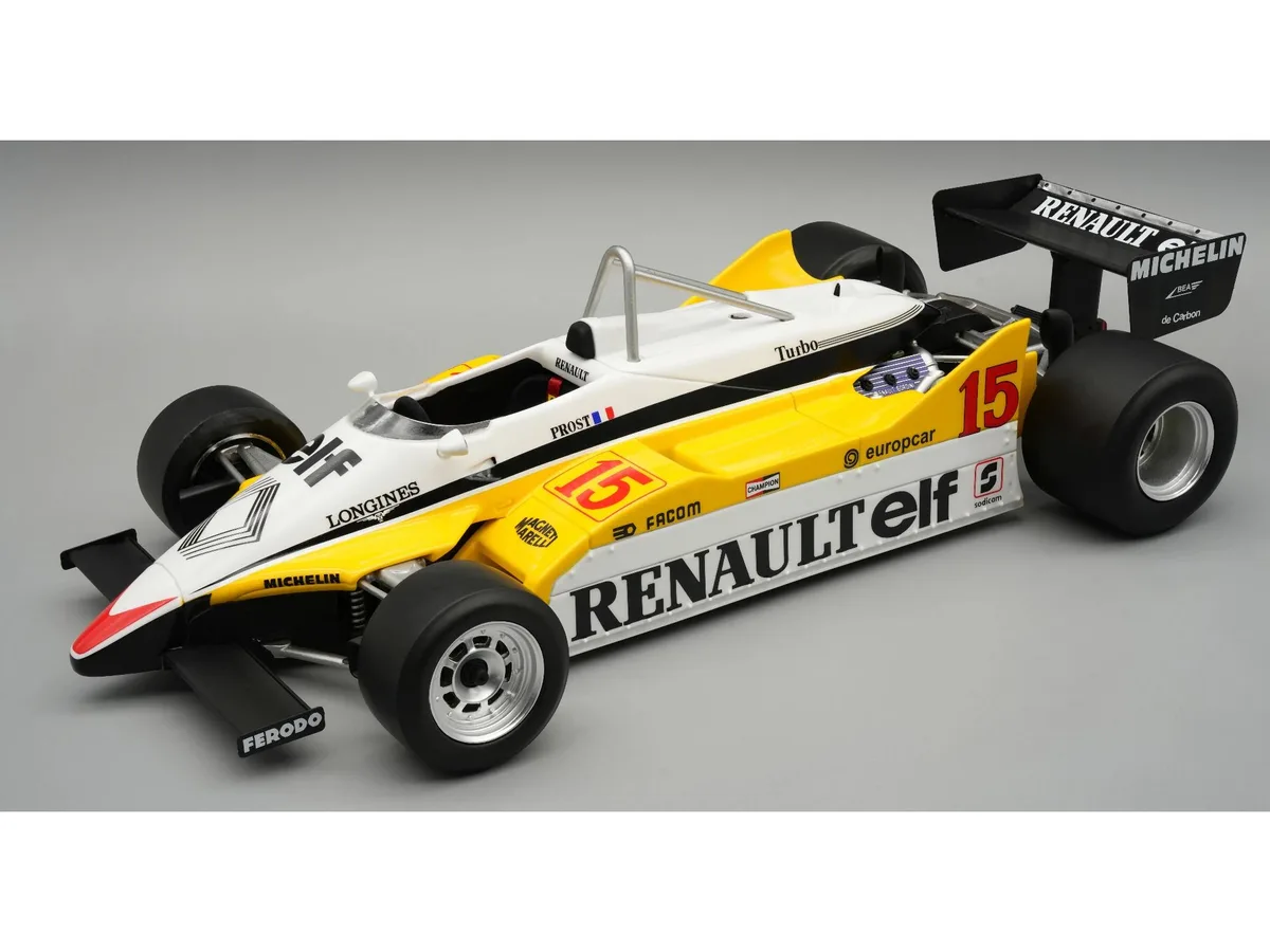 Tecnomodel Tecnomodel Renault RE30B #15 1982 South Africa GP Winner Mythos Series 1/18 Limited 50 hobby collectible — product photo