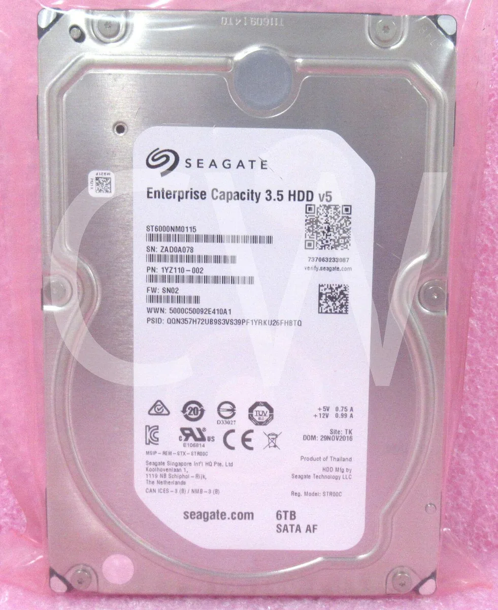 Seagate Seagate ST6000NM0115 6TB 7200RPM 3.5" SATA internal hard drive — product photo