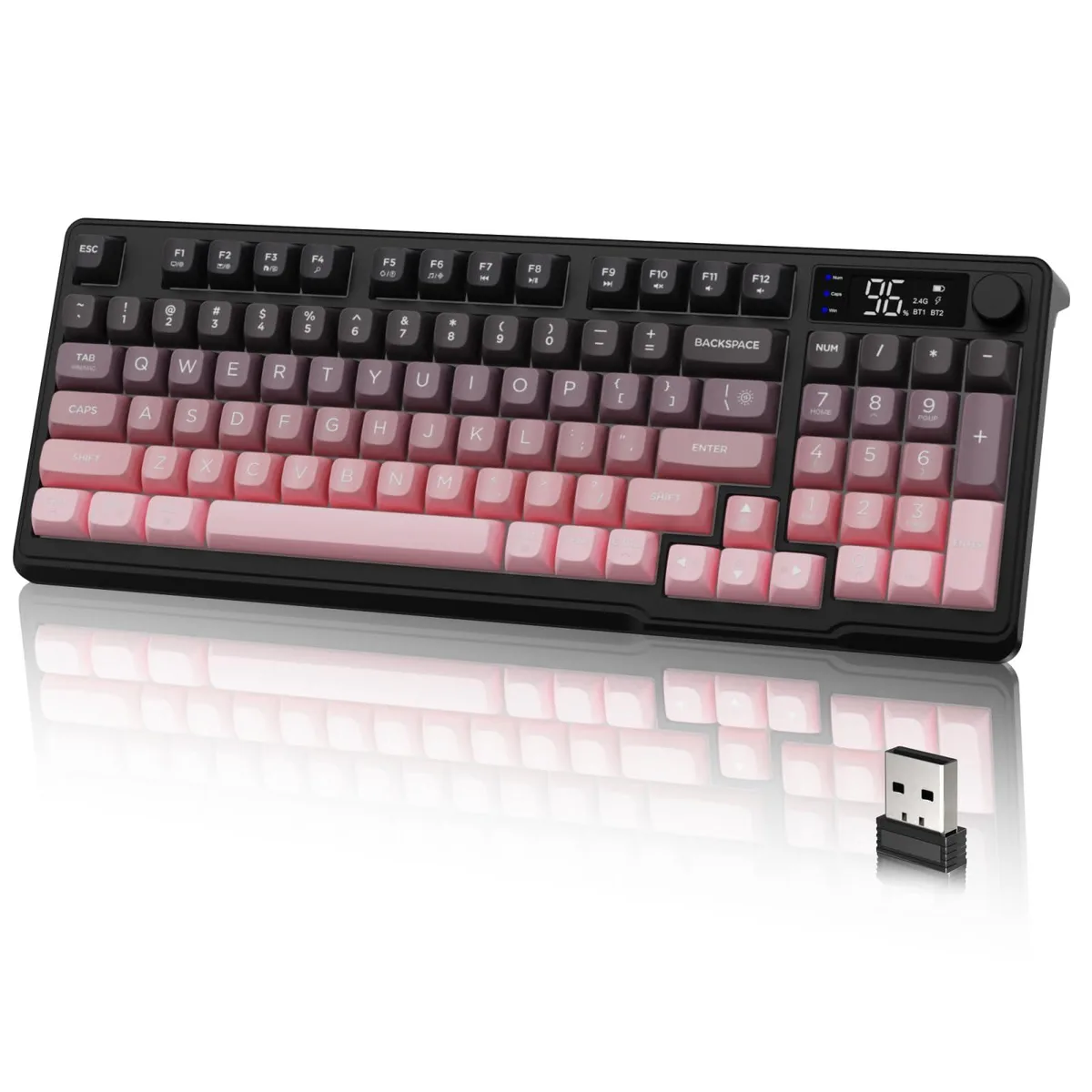  LexonElec M96 Wireless Gaming Keyboard 94 Keys RGB 2.4 Bluetooth 5.0 — product photo
