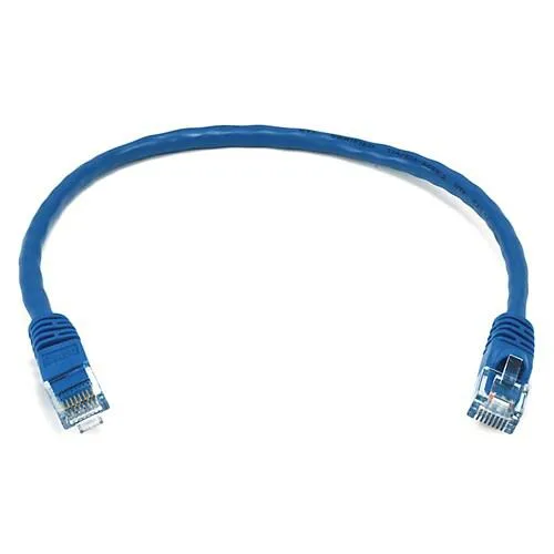 Monoprice Inc. Monoprice Inc. 2127 network ethernet cable 1 ft Blue Cat5e 350MHz 24AWG UTP 50µm gold — product photo