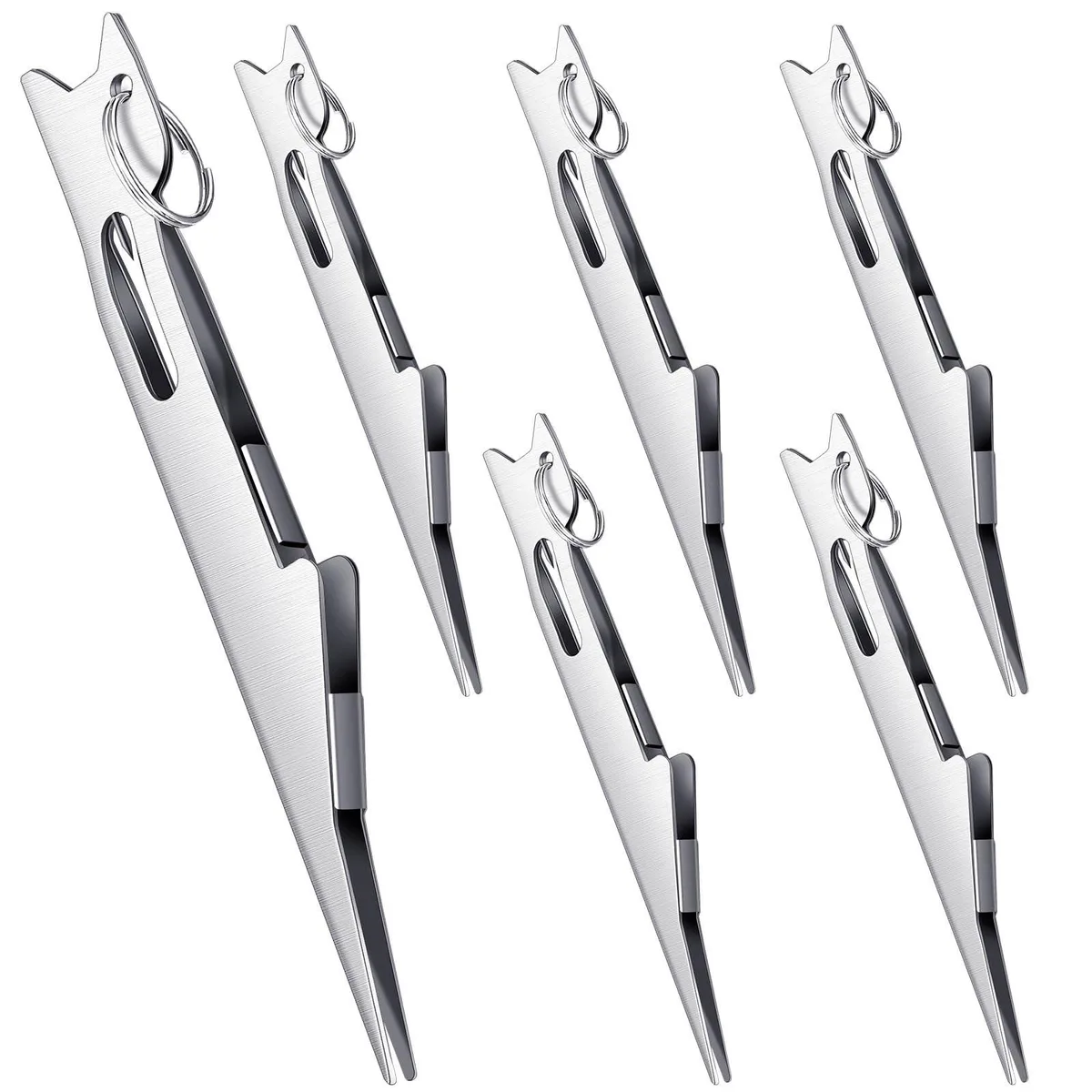  Gisafai 6 Pcs Fishing Knot Tying Tool Silver 10.2 x 1.3 cm — product photo