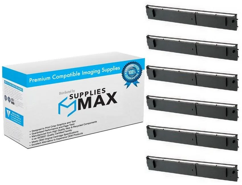 SuppliesMax SuppliesMax Citizen 3000109 Black Printer Ribbon 6/PK — product photo