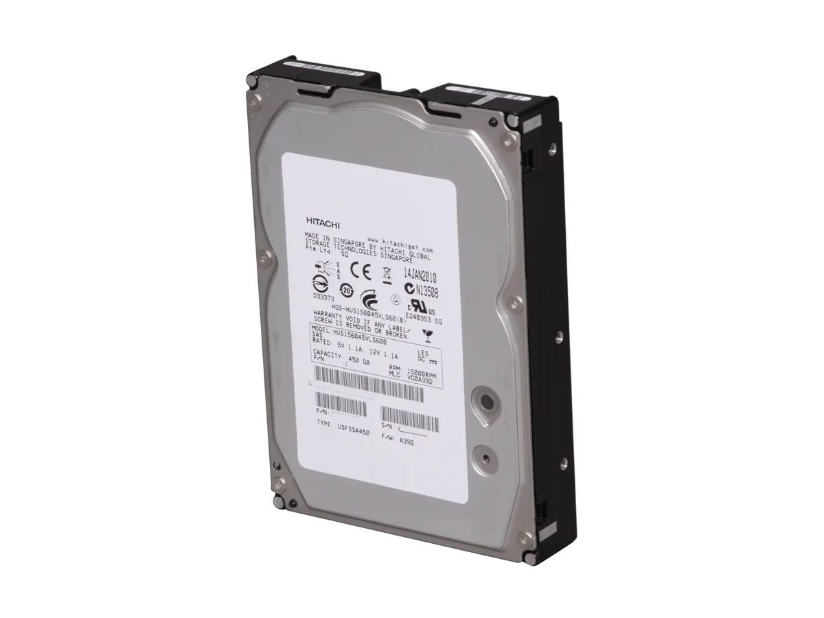 HGST HGST HUS156045VLS600 450GB 15000 RPM 64MB SAS 3.5" internal hard drive — product photo