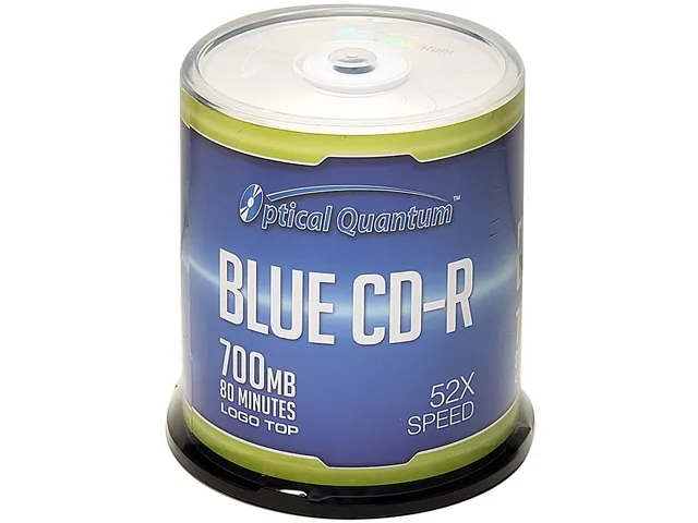 VinPower VinPower OQCD52BLT-BX 700MB 52X CD-R Logo Top 100 blu-ray media — product photo