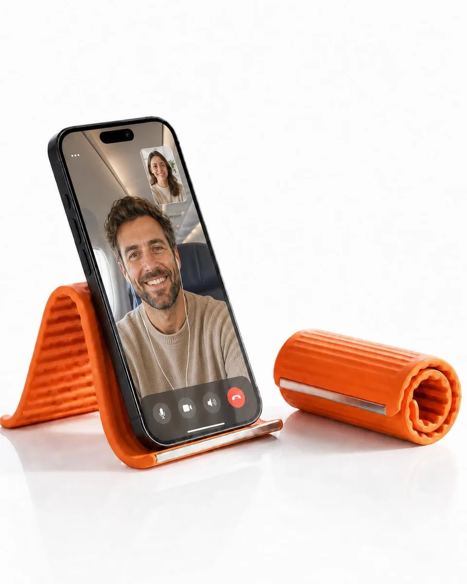  Lynfili LYN001 Orange Flexible Phone Mount 360° 7.9×3.9 in — product photo