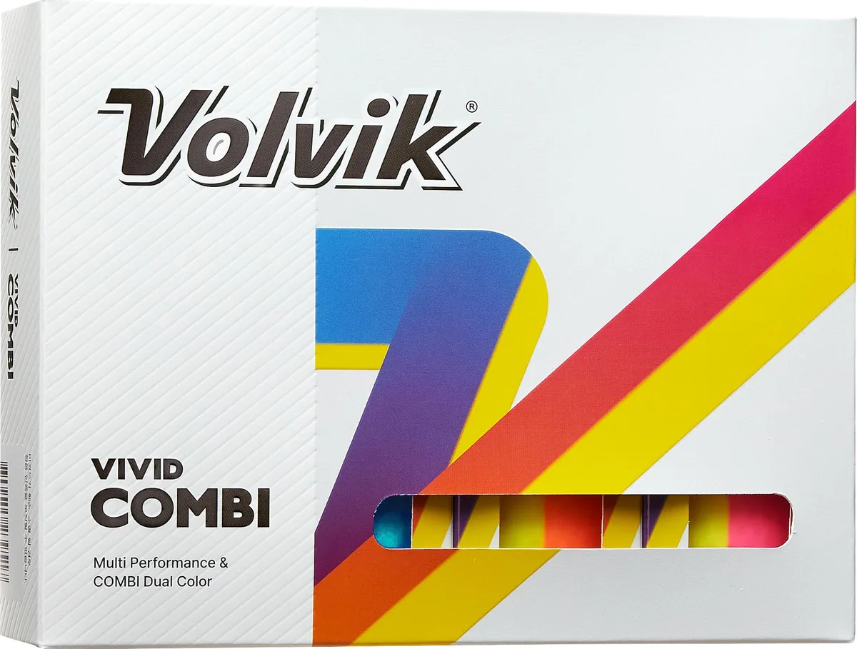 Volvik Volvik Vivid Combi Assorted golf balls 12 pack — product photo