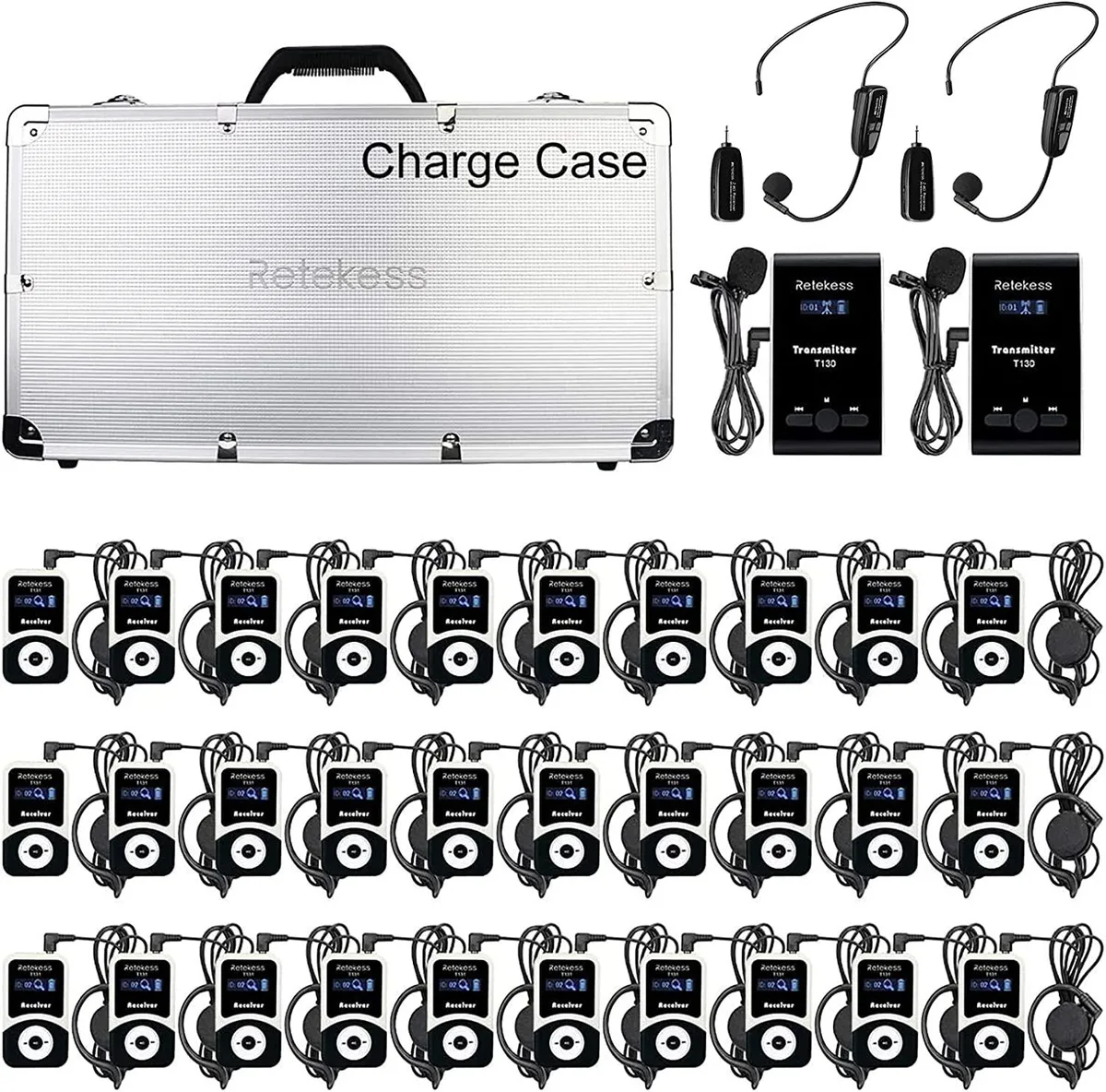 BFKK BFKK T130 2 Transmitter 30 Receiver 1 Charging Case live sound wireless system — product photo