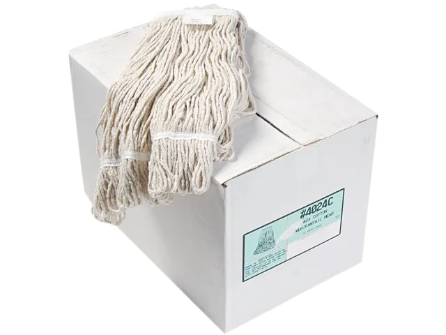 Boardwalk Boardwalk BWK4024CCT #24 Cotton Looped-End Mop Head 12/Carton — product photo