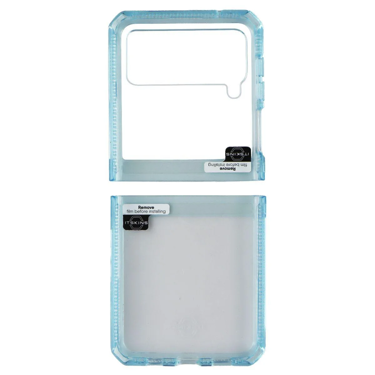 ITSKINS ITSKINS Hybrid Clear Case Samsung Galaxy Z Flip3 5G Light Blue — product photo