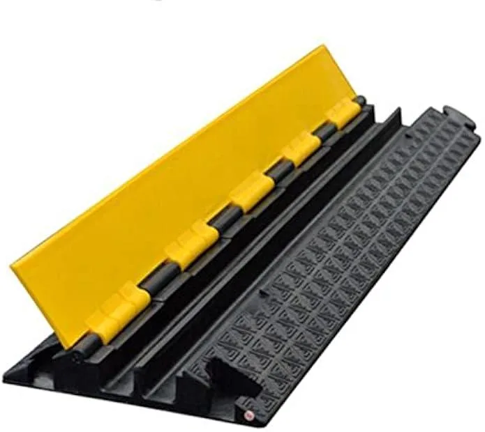TAURKENAM TAURKENAM CP9972 cable protector 2-channel 39in 5000lb black yellow — product photo