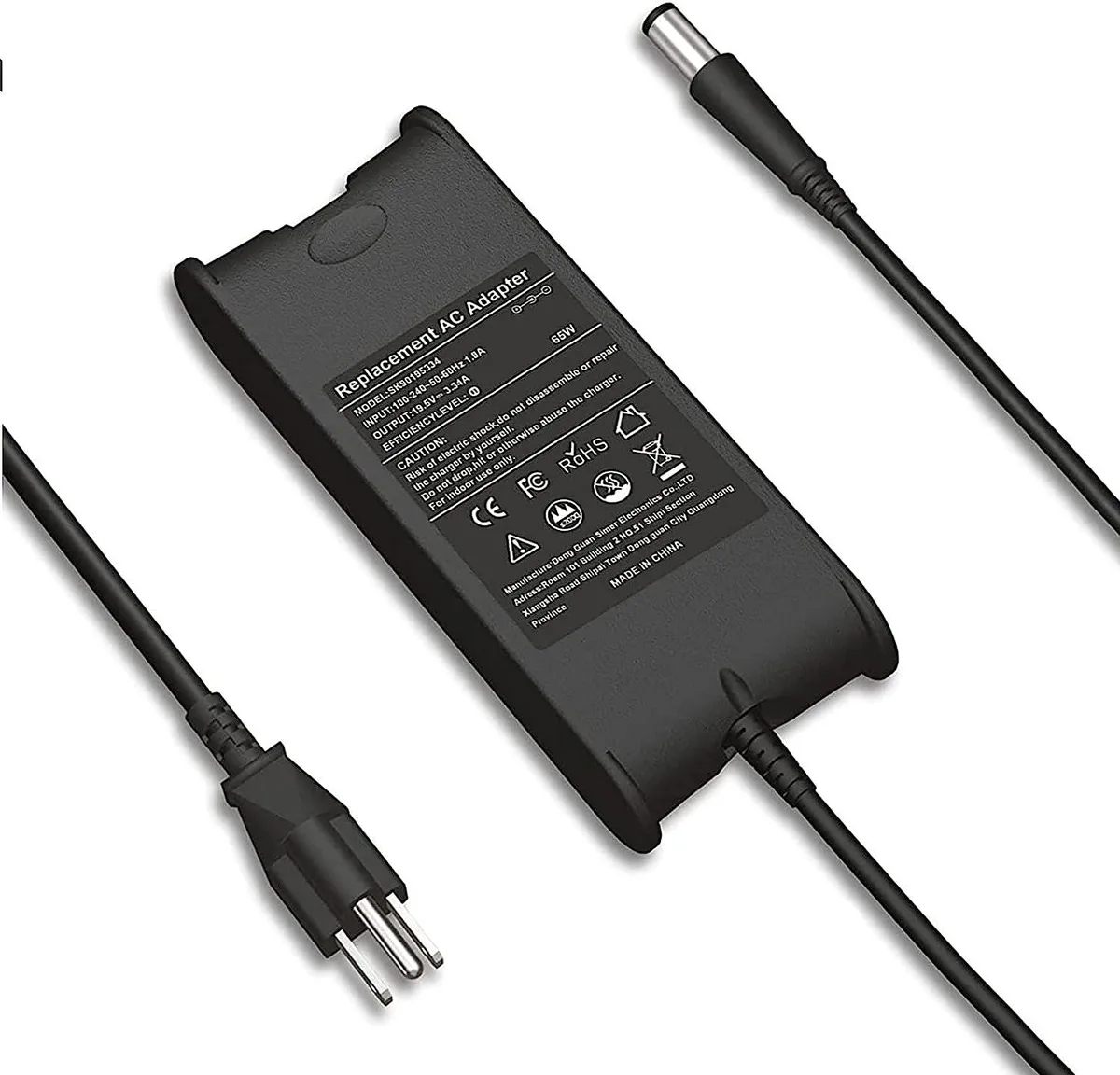 myVolts myVolts 65W AC Adapter 19.5V 3.34A 7.4x5.0mm Dell — product photo