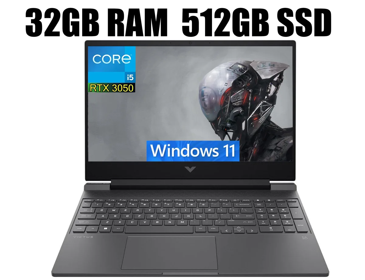 HP HP Victus 15 Raider i5-12500H RTX 3050 32GB 512GB gaming laptop — product photo