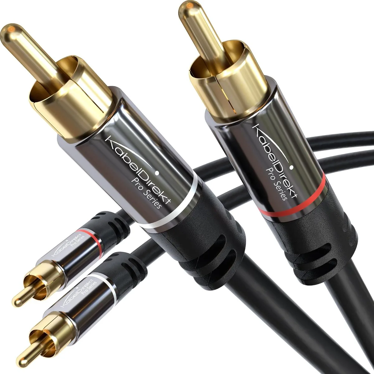 WOOJONG WOOJONG 6ft RCA cable 2×2 plugs 75 ohm 36 months — product photo