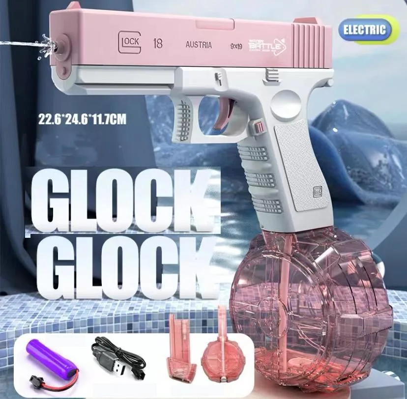 asbyoi asbyoi Electric Water Pistol Pink 434 CC + 58 CC — product photo