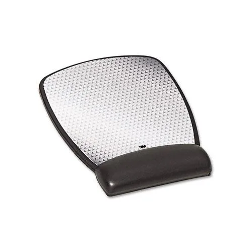 3M 3M Precise Mouse Pad MW309LE with Gel Wrist Rest 8.5 x 6.75 in Gray — product photo