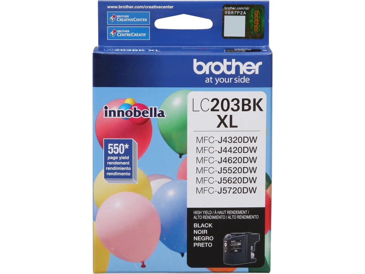 Brother Brother LC203BK High Yield Black Ink Cartridge 550 Pages — product photo