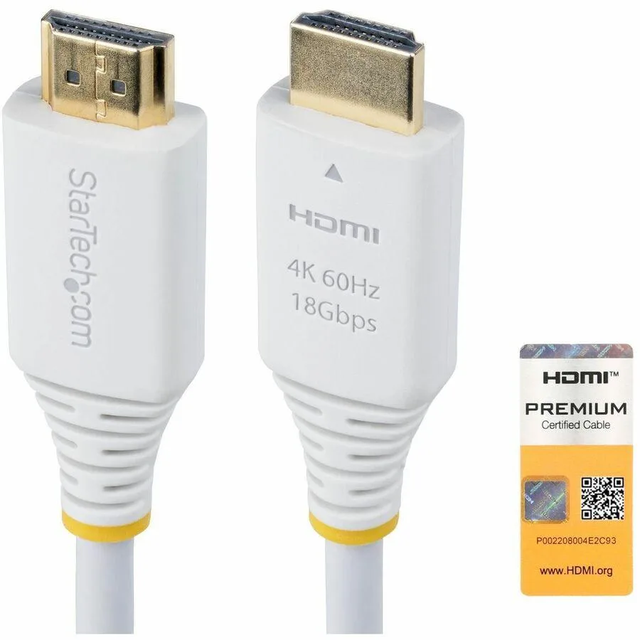 STARTECH STARTECH HDMI 2.0 Cable 6ft Premium Certified High Speed 4K 60Hz — product photo