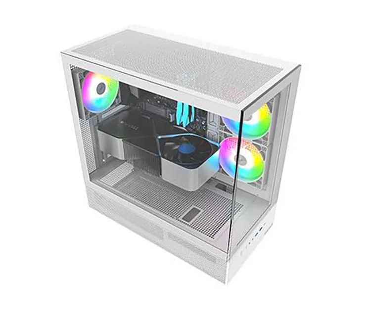 PRC PRC ARTICWHITE1 Gaming PC Ryzen 7 5700X RTX 4060 16GB DDR4 1TB NVME 240mm ARGB Liquid Cooling — product photo