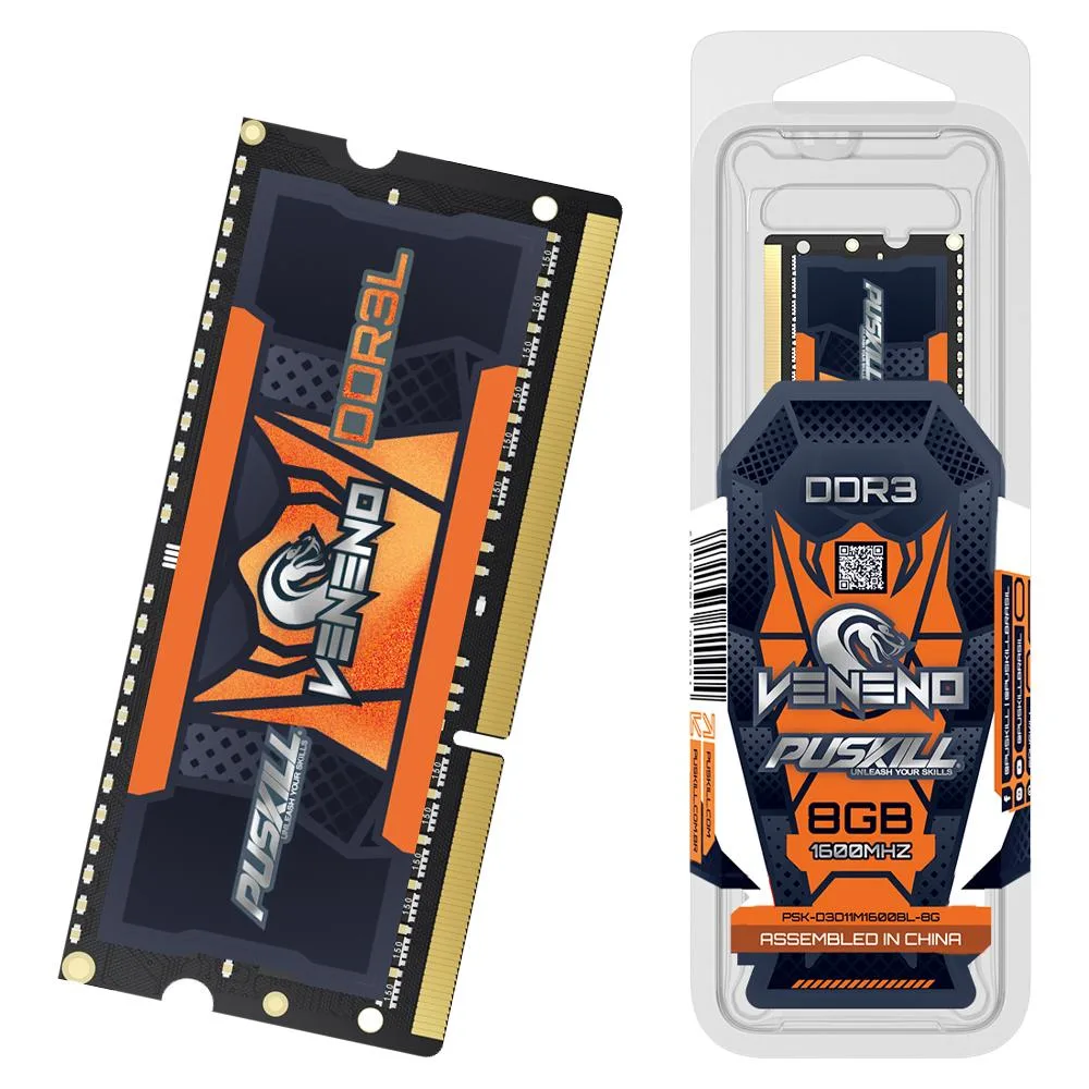 PUSKILL PUSKILL DDR3L 8GB 1600MHz 1.35V 204-Pin CL11 laptop RAM — product photo