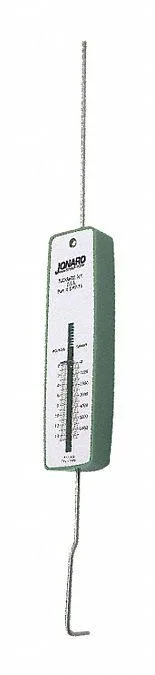 Compact silver push-pull force gauge with digital display and adapter tips