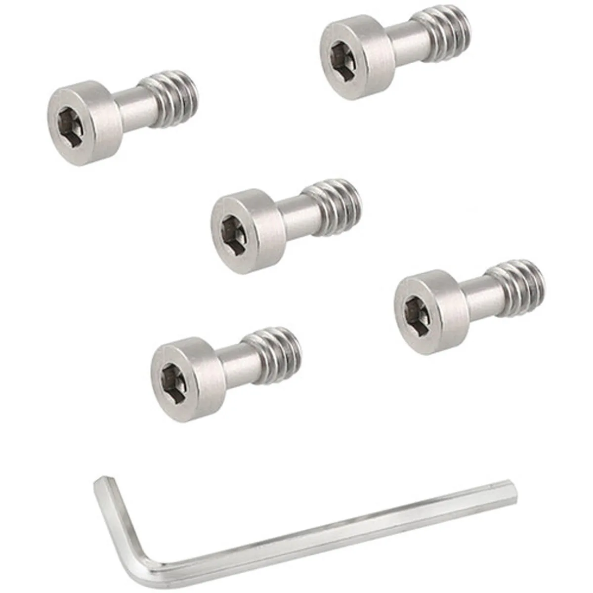 Camvate Camvate 1/4"-20 Male Screw Hex Head Silver 5-Pack Camcorder Accessory — product photo