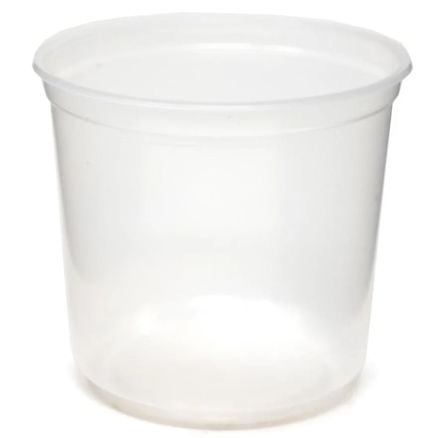 Fabri-Kal Fabri-Kal Pro-Kal 24 oz Polypropylene Round Food Container 500 Case — product photo