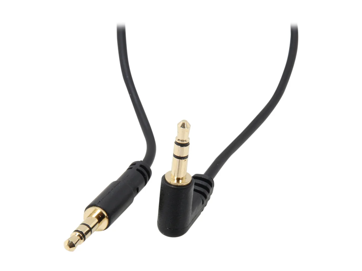 STARTECH STARTECH MU3MMSRA 3.5mm Slim Right Angle Stereo Cable 3 ft — product photo