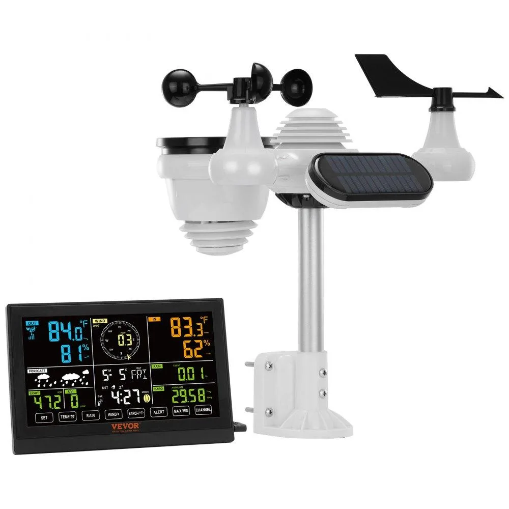 VEVOR VEVOR YT60231 7-in-1 Wireless Weather Station 7.5 in Color Display — product photo