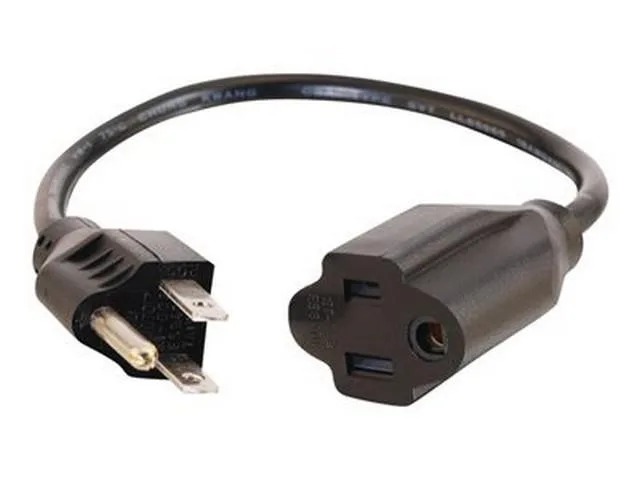 Cables To Go Cables To Go 53408 12 ft 18 AWG NEMA 5-15P to 5-15R power extension cord — product photo