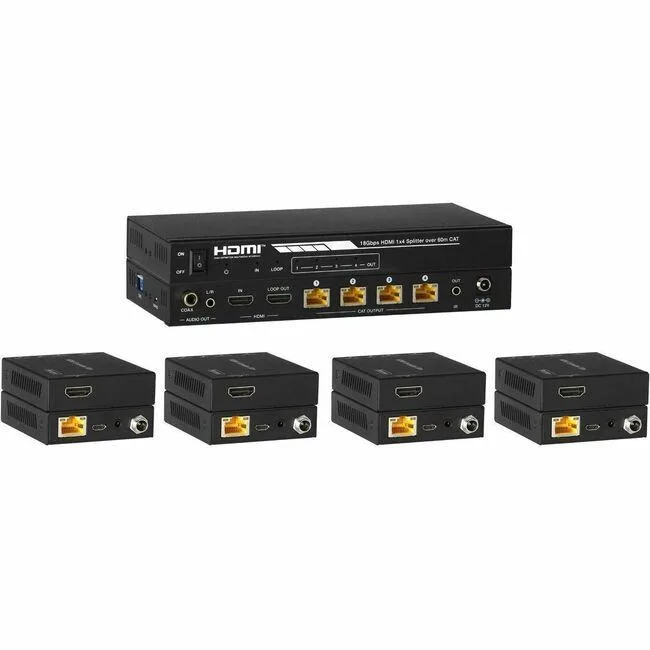 Kanex Kanex Video Distribution Amplifier 594 MHz 192 ft 1x HDMI In 4x HDMI Out — product photo