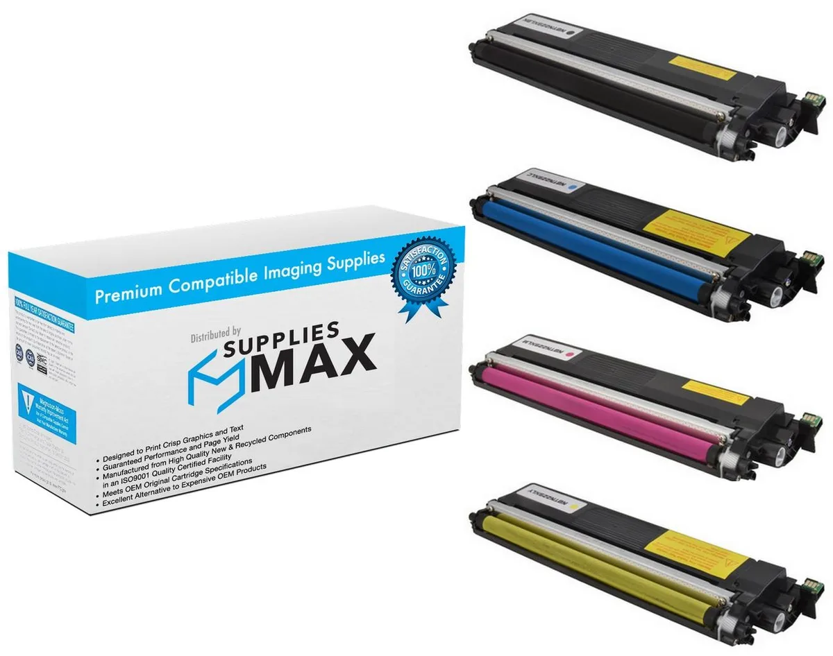 SuppliesMax SuppliesMax TN-229XL High Yield Toner Cartridge Combo Pack (BK/C/M/Y) 3000/2300 pages — product photo