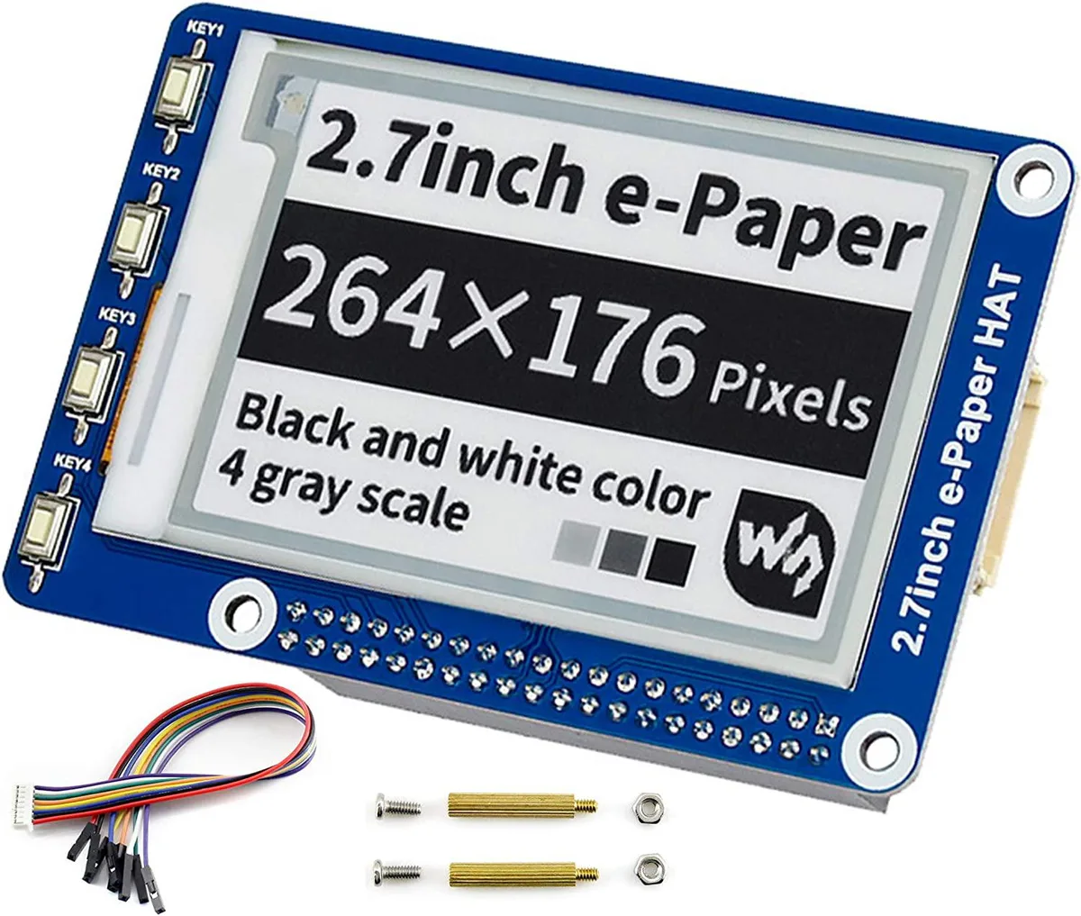 WaveShare WaveShare 2.7inch E-Ink Display HAT 264x176 Black White SPI — product photo