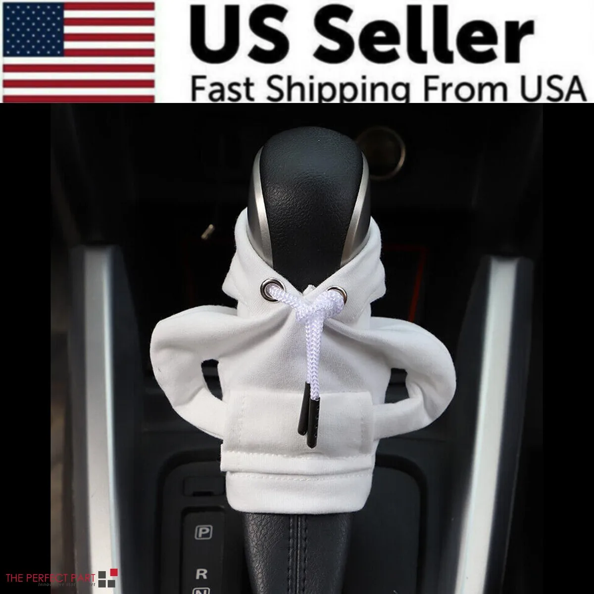 The Perfect Part The Perfect Part Gear Shift Cover Hoodie White 4" x 7 — product photo