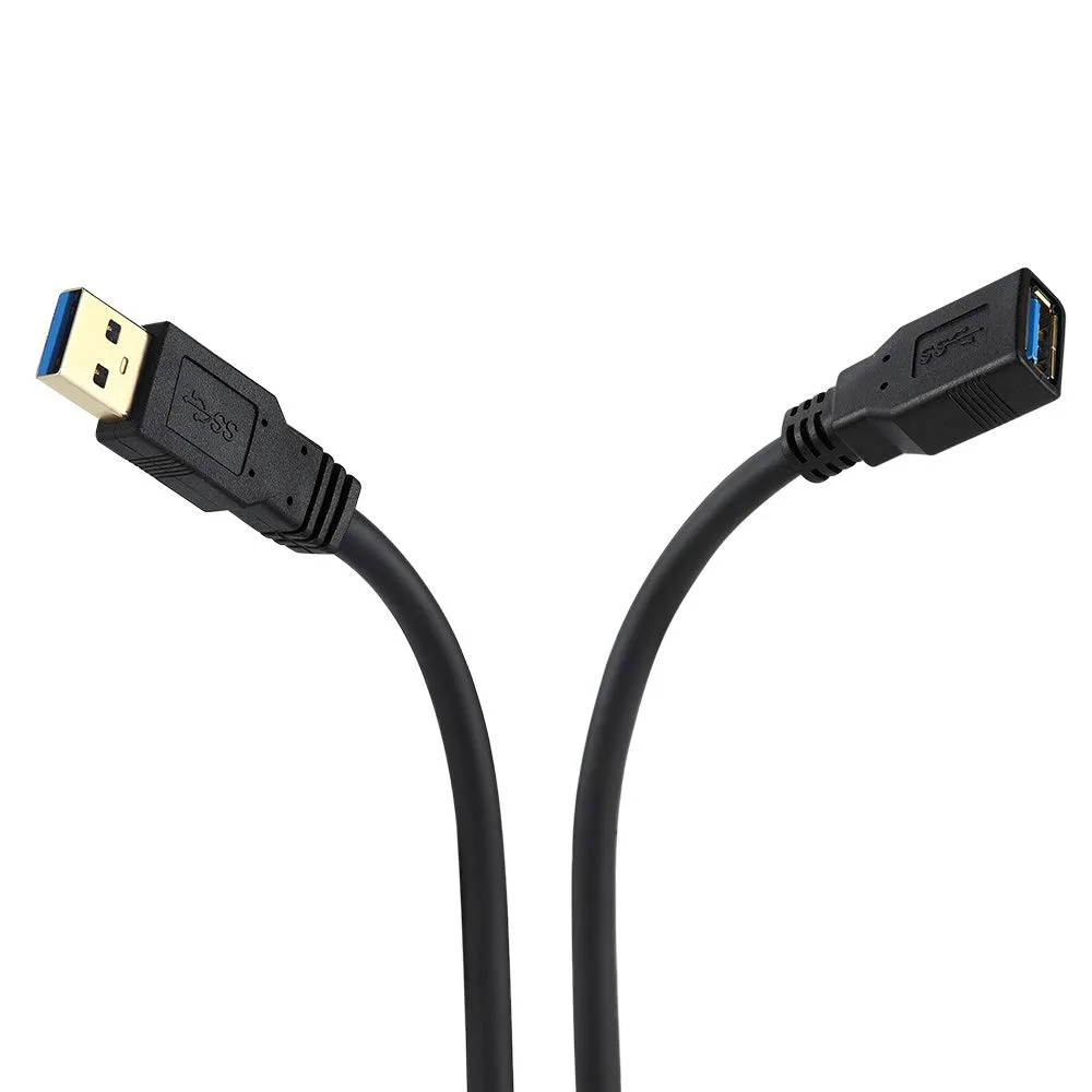Fairywill Fairywill USB 3.0 Extension Cable 20 ft Type A Male to Female 22AWG Black — product photo