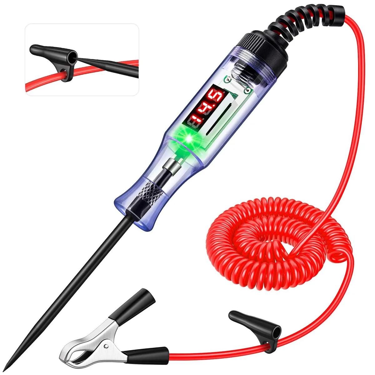 KEHIPI KEHIPI 5-120V Digital Automotive Test Light with LED Voltage Display — product photo