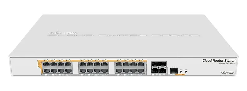 Mikrotik Mikrotik CRS328-24P-4S+RM 24-port Gigabit switch, 4× SFP+, PoE, 500W — product photo