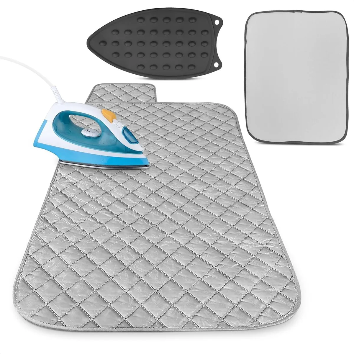 As Seen On TV 3-in-1 Portable Ironing Mat 39.8"x18.3" Gray — product photo